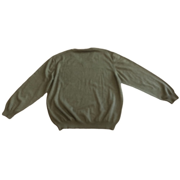 SAKS FIFTH AVENUE Sweater Women's Size XL Green Extra Fine Pullover - Picture 5 of 5